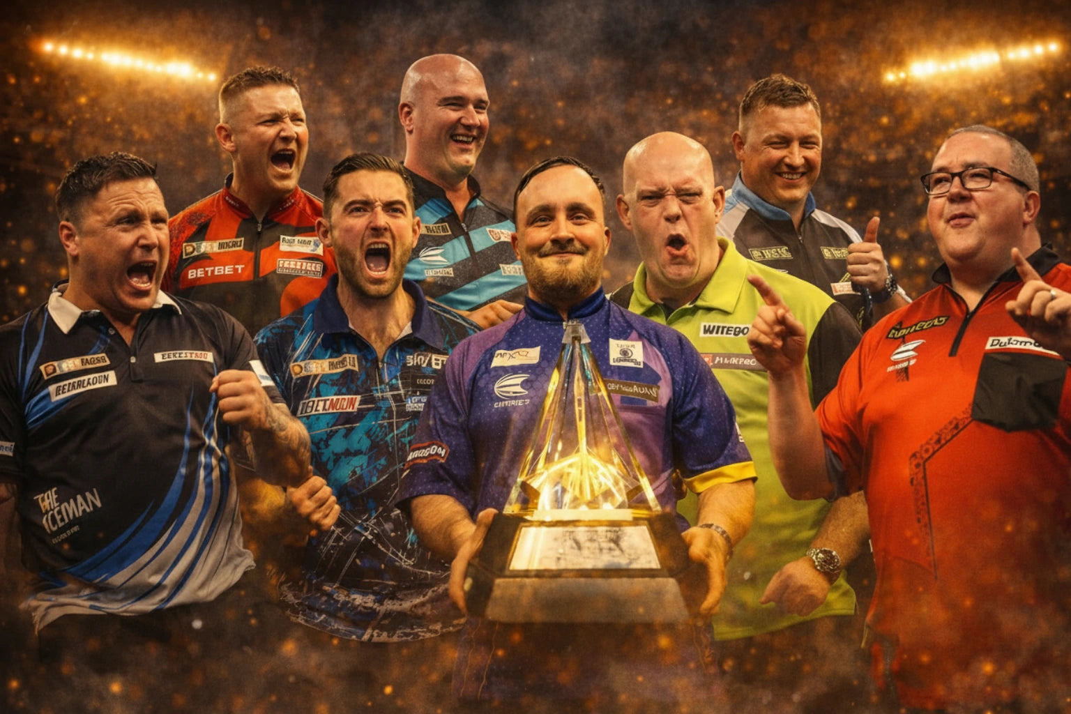 Darts memorabilia collectie met professionele darters